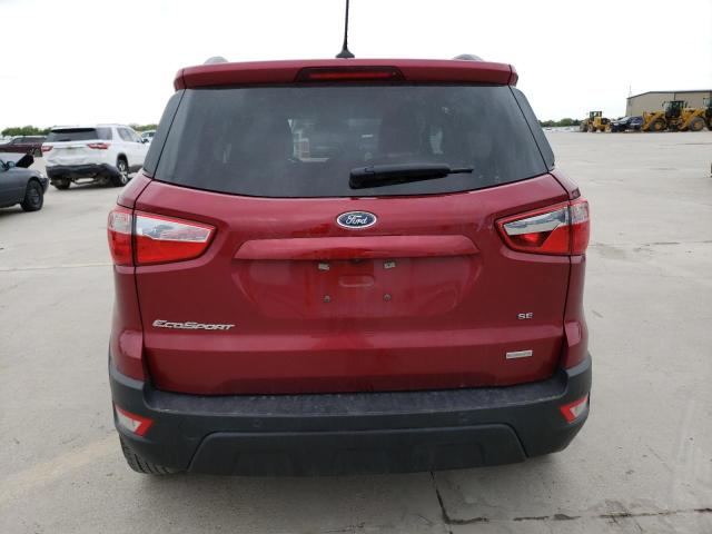 MAJ3S2GE3LC369089 - 2020 FORD ECOSPORT SE Czerwony zdjęcie 6