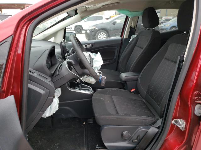 MAJ3S2GE3LC369089 - 2020 FORD ECOSPORT SE Czerwony zdjęcie 7