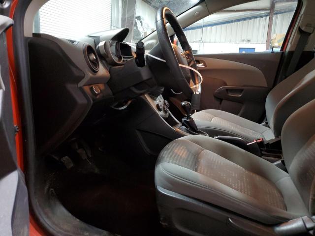 1G1JB5SGXD4219884 - 2013 CHEVROLET SONIC LS ORANGE photo 7
