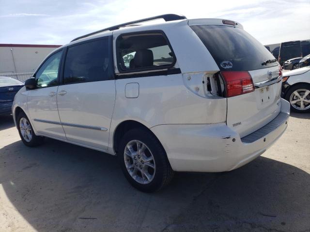 5TDBA22C55S049546 - 2005 TOYOTA SIENNA XLE WHITE photo 2