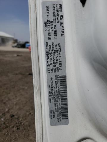 ZFBHRFAB0K6N45789 - 2019 RAM PROMASTER WHITE photo 12