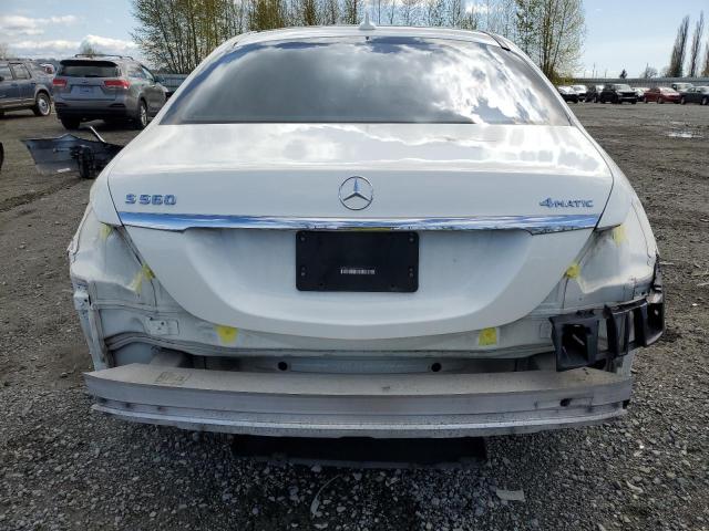 WDDUG8GB8JA354370 - 2018 MERCEDES-BENZ S 560 4MATIC WHITE photo 6