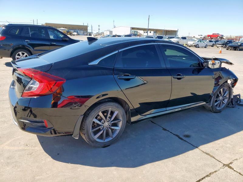 19XFC1F74ME000303 - 2021 HONDA CIVIC EXL BLACK photo 3