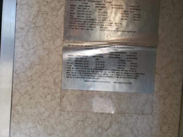 1RF12061011013740 - 2001 ROADMASTER RAIL EXECUTIVE İki rəngli foto 10