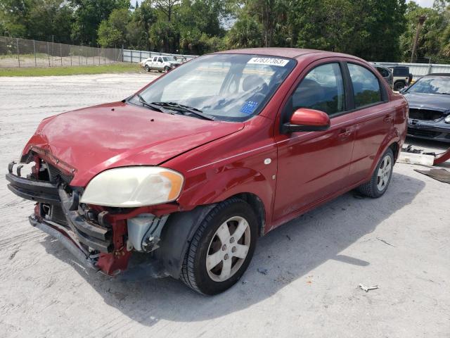 KL1TD566X8B031483 - 2008 CHEVROLET AVEO BASE BURGUNDY photo 1