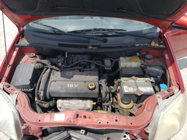 KL1TD566X8B031483 - 2008 CHEVROLET AVEO BASE BURGUNDY photo 11