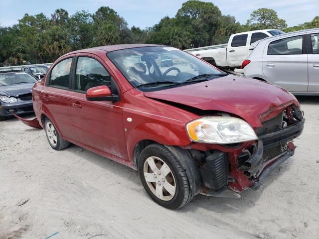 KL1TD566X8B031483 - 2008 CHEVROLET AVEO BASE BURGUNDY photo 4