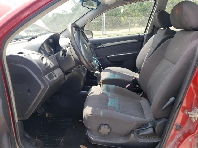 KL1TD566X8B031483 - 2008 CHEVROLET AVEO BASE BURGUNDY photo 7