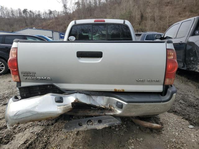 5TEUU42N28Z486425 - 2008 TOYOTA TACOMA ACCESS CAB ვერცხლისფერი ფოტო 6