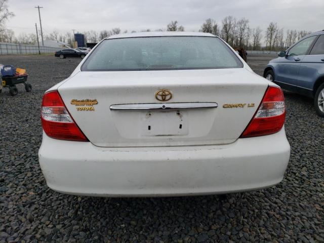 4T1BE30K24U273352 - 2004 TOYOTA CAMRY LE WHITE photo 6