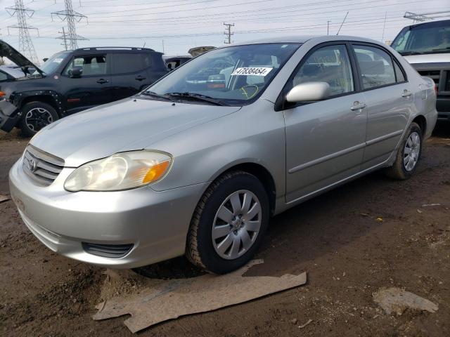 JTDBR32E130037099 - 2003 TOYOTA COROLLA CE SILVER photo 1