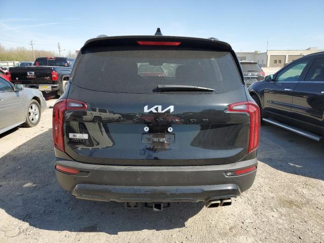 5XYP3DHC5NG205388 - 2022 KIA TELLURIDE EX BLACK photo 6