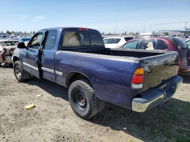 5TBRN34142S257314 - 2002 TOYOTA TUNDRA ACCESS CAB SR5 BLUE photo 2