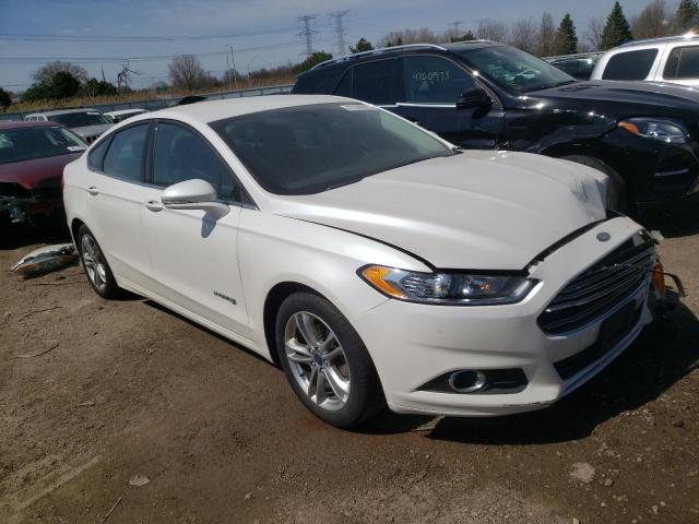 3FA6P0LU4GR204031 - 2016 FORD FUSION SE HYBRID WHITE photo 4