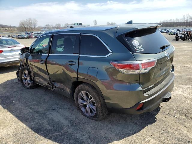 5TDJKRFH6FS123145 - 2015 TOYOTA HIGHLANDER XLE 灰色 照片 2