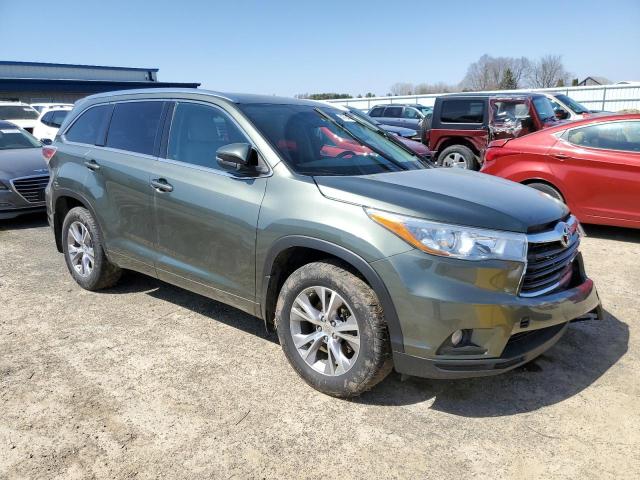 5TDJKRFH6FS123145 - 2015 TOYOTA HIGHLANDER XLE 灰色 照片 4