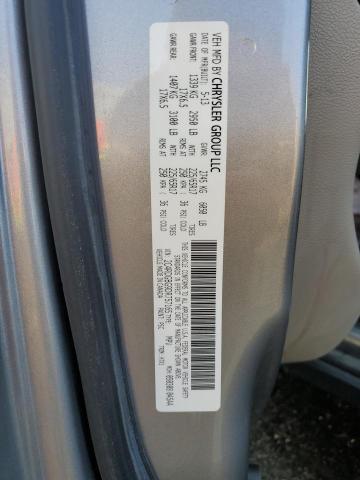 2C4RDGBG9DR757165 - 2013 DODGE GRAND CARA SE SILVER photo 13