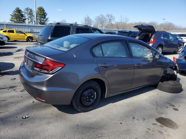 19XFB2F52DE220109 - 2013 HONDA CIVIC LX GRAY photo 3