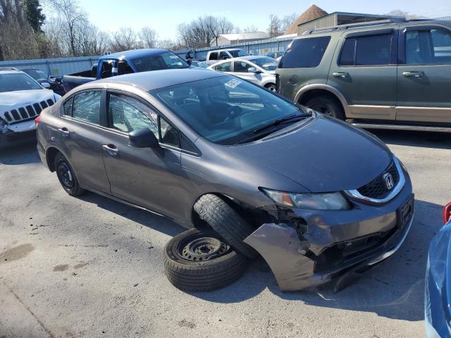 19XFB2F52DE220109 - 2013 HONDA CIVIC LX GRAY photo 4