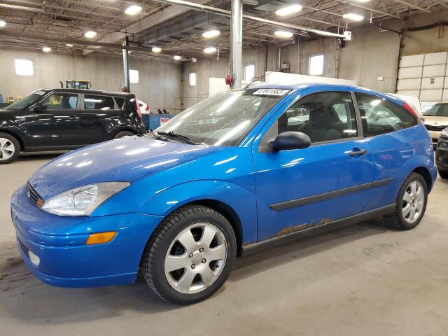 3FAFP31371R110308 - 2001 FORD FOCUS ZX3 BLUE photo 1