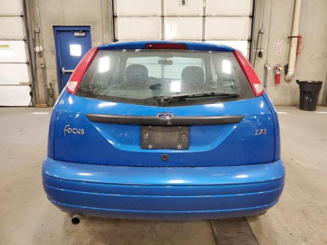 3FAFP31371R110308 - 2001 FORD FOCUS ZX3 BLUE photo 6