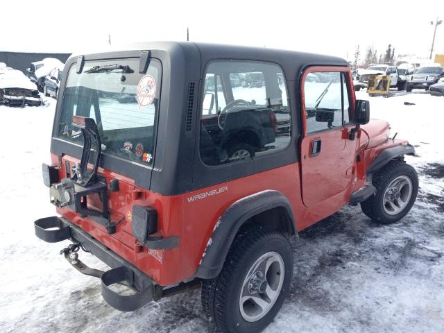 1J4FY29S7RP465392 - 1994 JEEP WRANGLER / SE RED photo 3