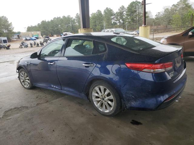 5XXGU4L3XGG094283 - 2016 KIA OPTIMA EX BLUE photo 2