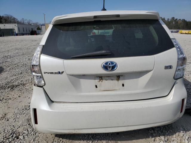 JTDZN3EU5C3099861 - 2012 TOYOTA PRIUS V WHITE photo 6