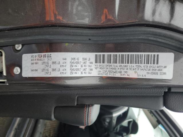 1C4PJMBS2HW651480 - 2017 JEEP CHEROKEE TRAILHAWK CHARCOAL photo 13