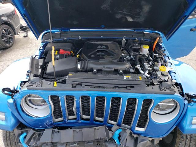 1C4JJXP69NW163058 - 2022 JEEP WRANGLER U SAHARA 4XE BLUE photo 11