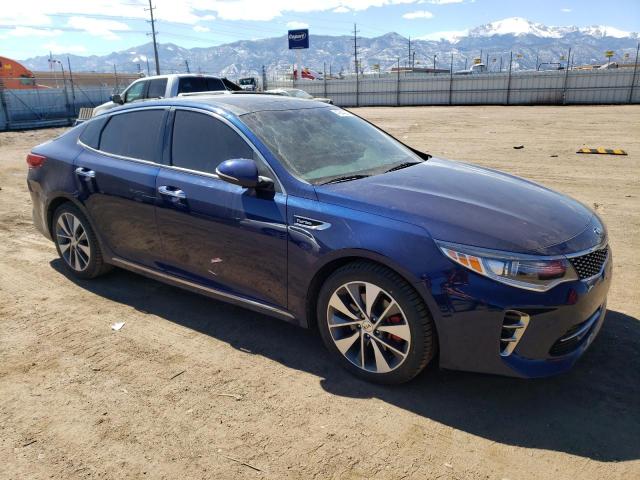 5XXGV4L22GG034857 - 2016 KIA OPTIMA SXL BLUE photo 4