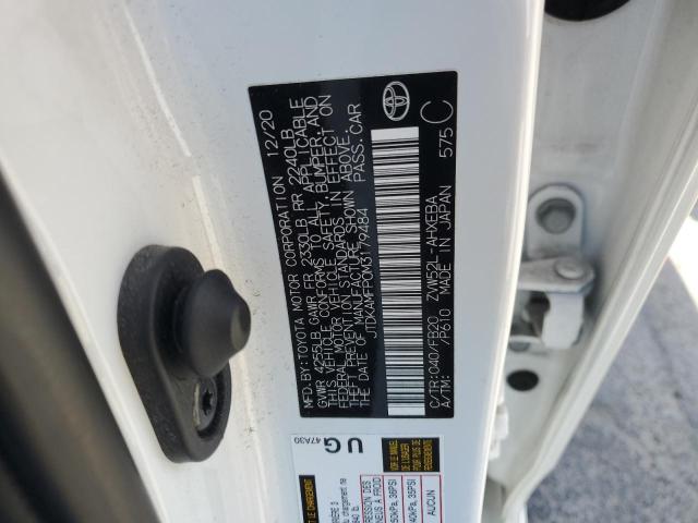 JTDKAMFP0M3179484 - 2021 TOYOTA PRIUS PRIM LE WHITE photo 12