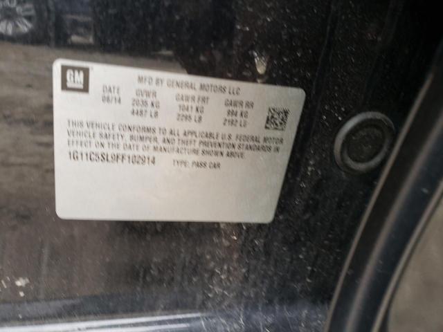 1G11C5SL9FF102914 - 2015 CHEVROLET MALIBU 1LT GRAY photo 12