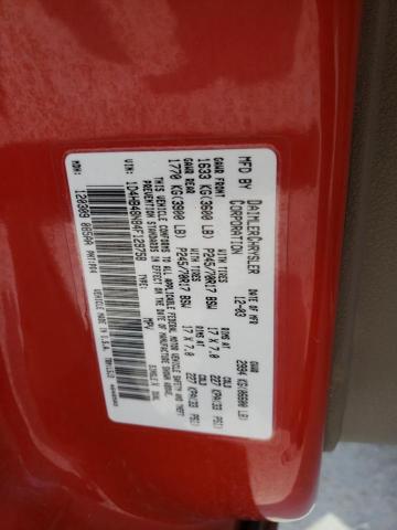 1D4HB48N84F129758 - 2004 DODGE DURNGO SLT RED photo 13