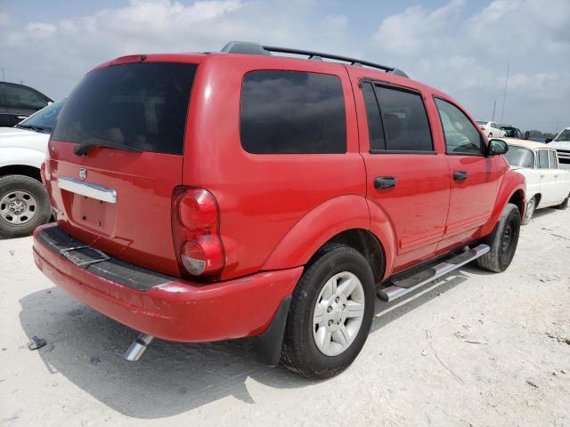 1D4HB48N84F129758 - 2004 DODGE DURNGO SLT RED photo 3