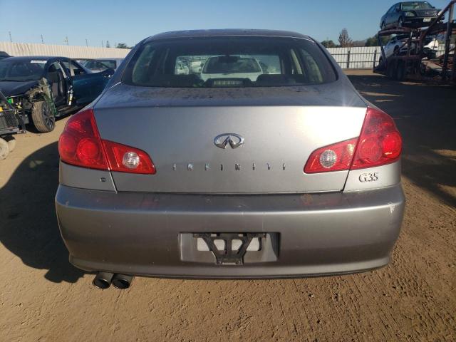 JNKCV51E56M519678 - 2006 INFINITI G35 GRAY photo 6