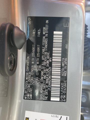 JTJDARBZ5M2197639 - 2021 LEXUS NX 300 BASE ნაცრისფერი ფოტო 13