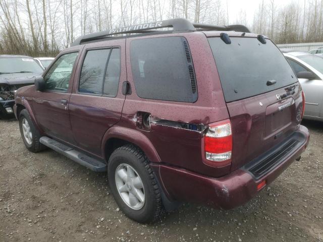 JN8DR09Y42W706344 - 2002 NISSAN PATHFINDER LE 栗色 照片 2