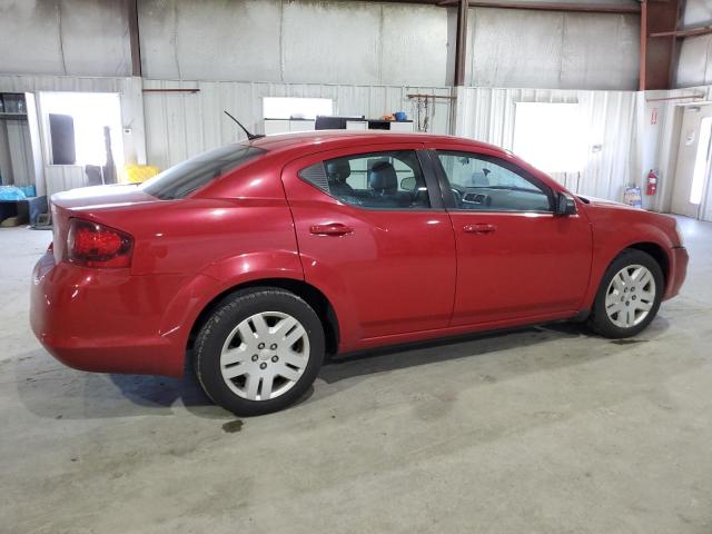 1C3CDZAB8CN265637 - 2012 DODGE AVENGER SE BURGUNDY photo 3