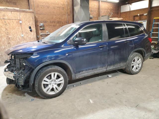 5FNYF6H12JB067851 - 2018 HONDA PILOT LX BLUE photo 1