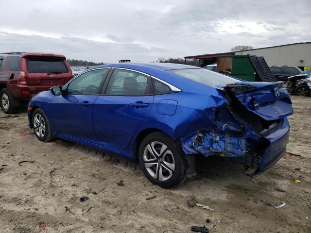 2HGFC2F50JH542262 - 2018 HONDA CIVIC LX BLUE photo 2