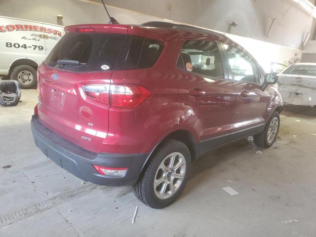 MAJ6S3GL1LC363258 - 2020 FORD ECOSPORT SE RED photo 3