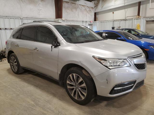 5FRYD3H44EB015432 - 2014 ACURA MDX TECHNOLOGY SILVER photo 4