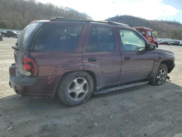 1GNDT13S872180149 - 2007 CHEVROLET TRAILBLAZE LS MAROON photo 3