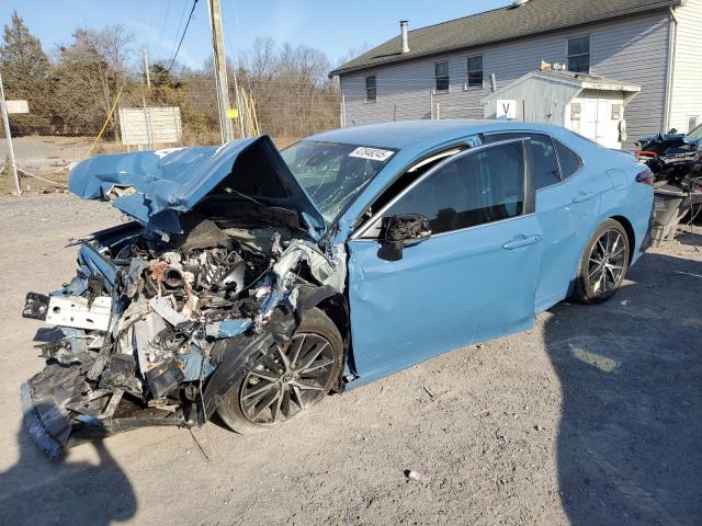 4T1G11AK4RU206442 - 2024 TOYOTA CAMRY SE NIGHT SHADE BLUE photo 1