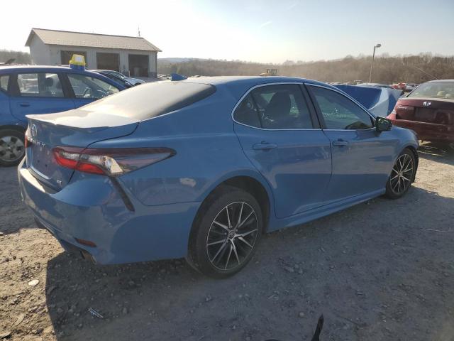 4T1G11AK4RU206442 - 2024 TOYOTA CAMRY SE NIGHT SHADE BLUE photo 3