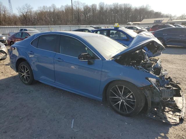 4T1G11AK4RU206442 - 2024 TOYOTA CAMRY SE NIGHT SHADE BLUE photo 4