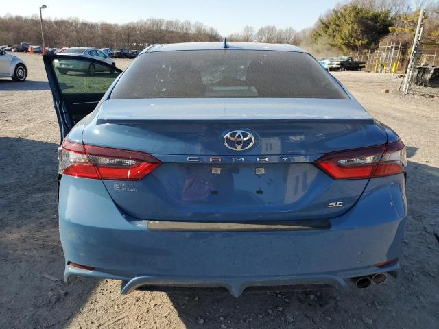 4T1G11AK4RU206442 - 2024 TOYOTA CAMRY SE NIGHT SHADE BLUE photo 6
