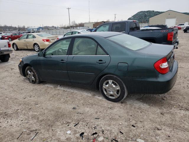 4T1BE32K43U668581 - 2003 TOYOTA CAMRY LE GREEN photo 2