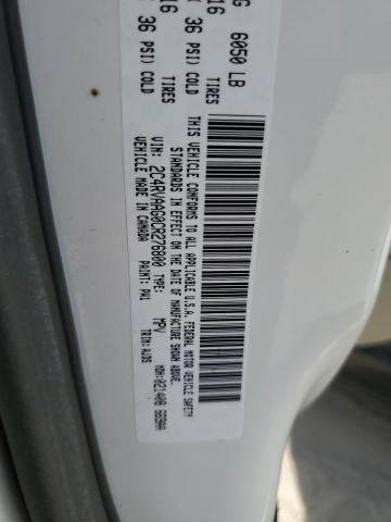 2C4RVAAG0CR276800 - 2012 VOLKSWAGEN ROUTAN S WHITE photo 13